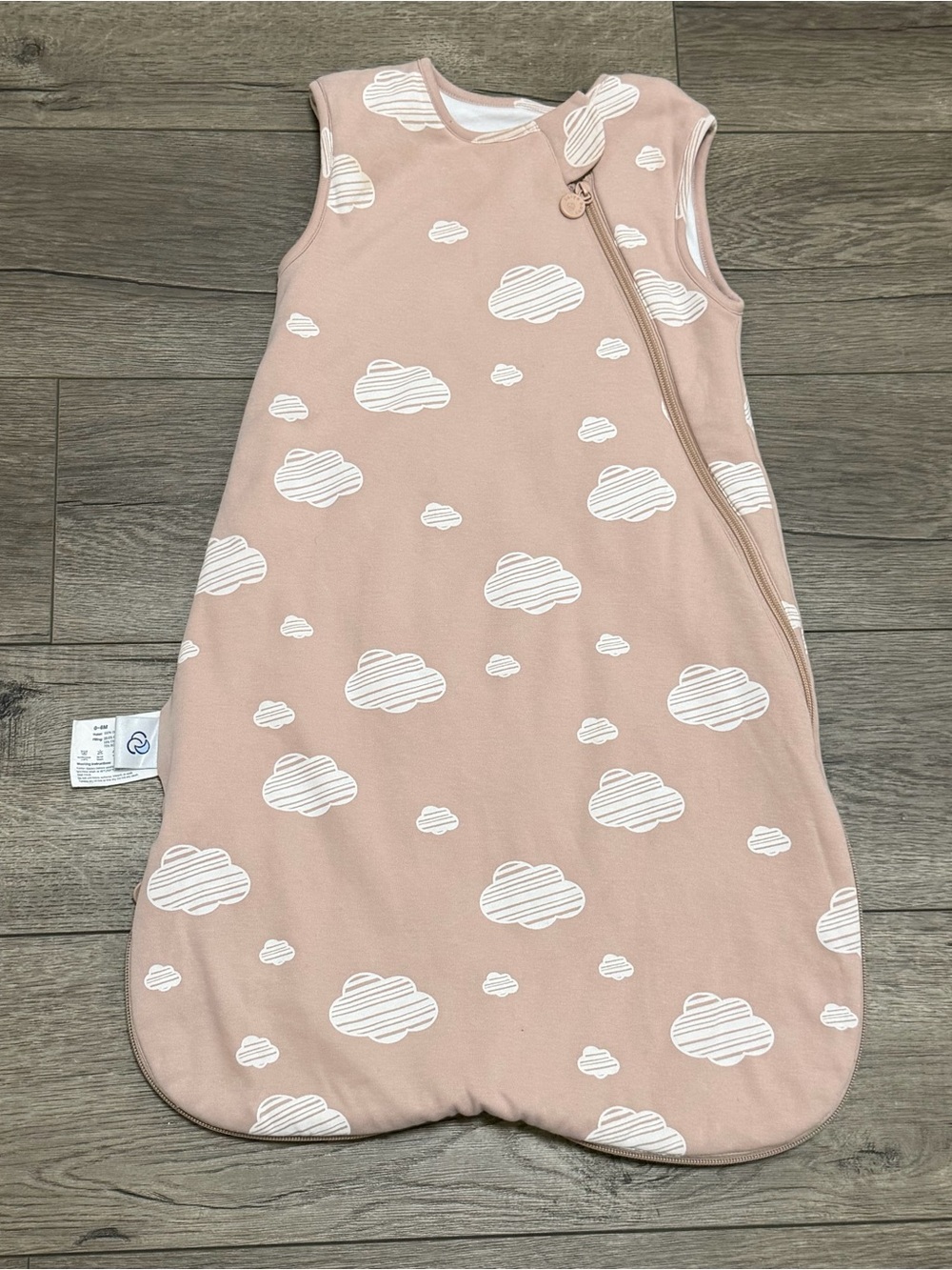 Kaiya All Season Sleeveless Sleep Sack Cotton Wool Sleeveless Pink Cloud 0-6M